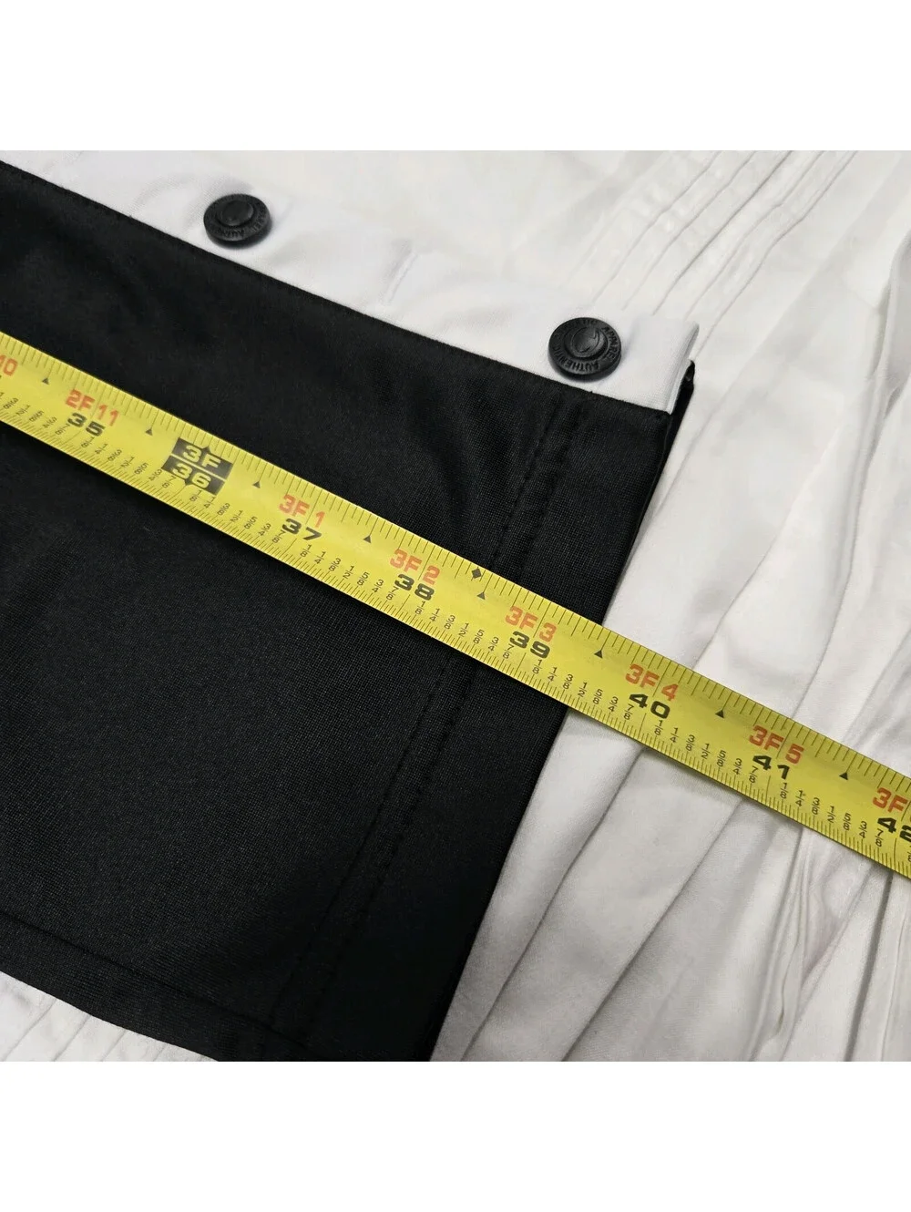 EUC Men's SMALL Champion Reverse Weave Popper Pants Snap Tear Away Black & White